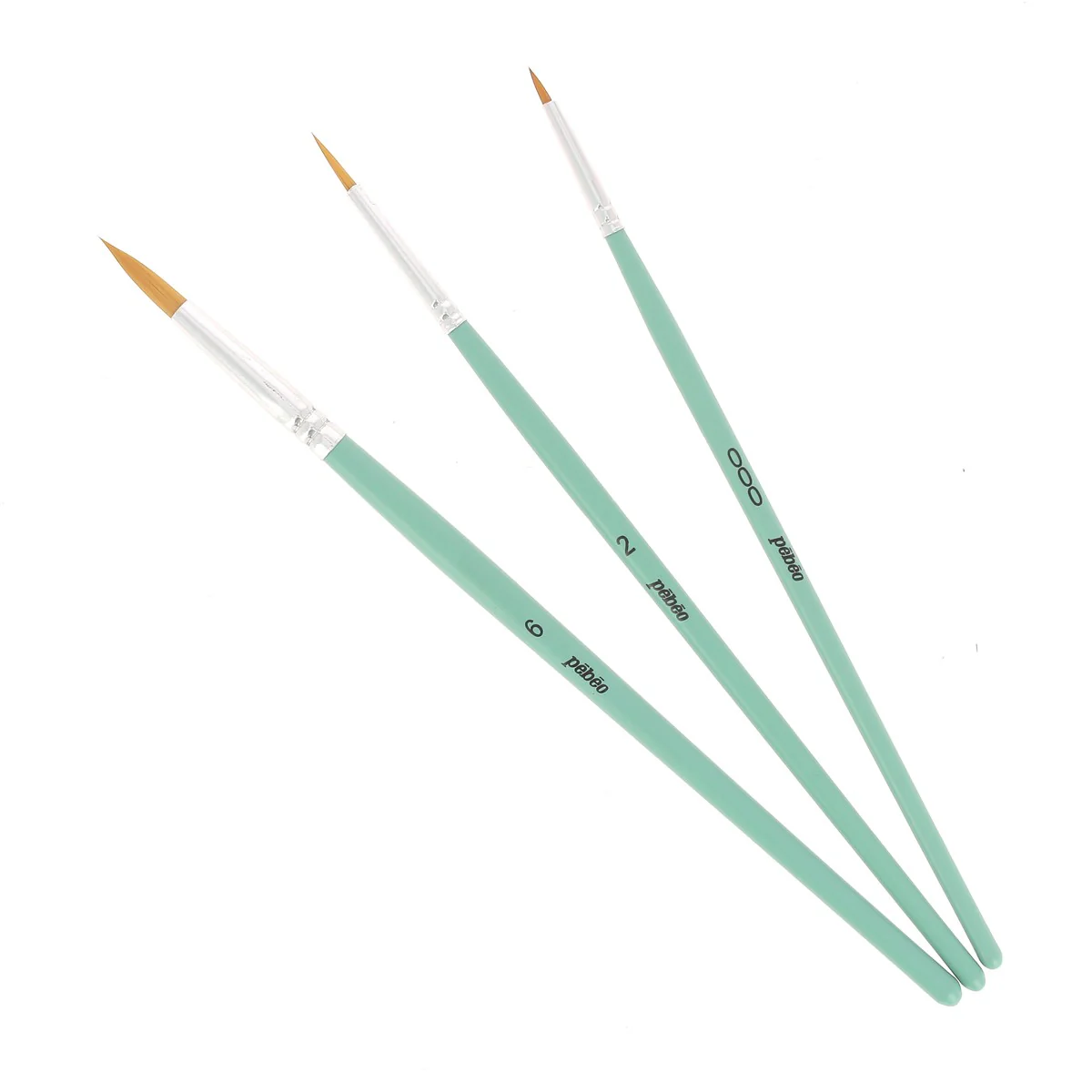 3 pinceaux Pébéo, n°000, n°2 et n°6