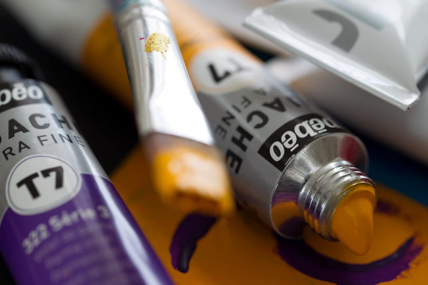 Gouache T7 Extra-Fine Pébéo - détail tubes