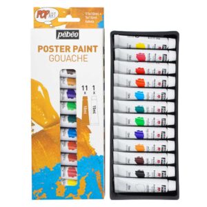 Gouache Pop Art Pébéo - boîte et tubes